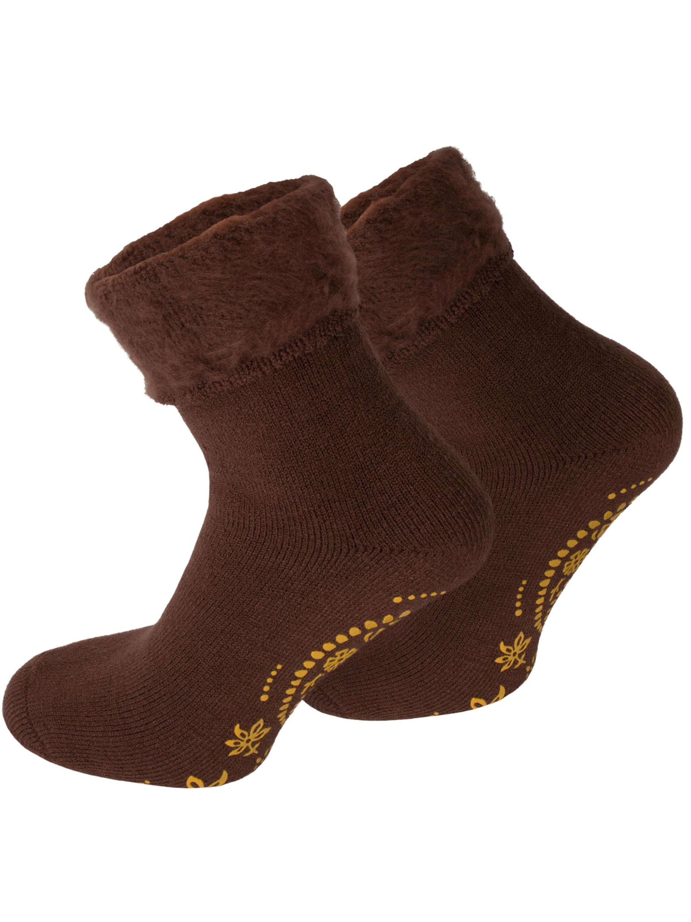 Chaussettes 'Dream' normani en marron