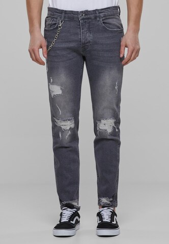 2Y Premium Regular Jeans in Grau: predná strana