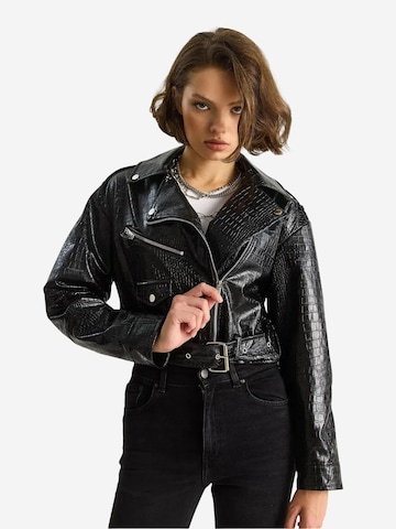 Veste mi-saison Bianco Lucci en noir