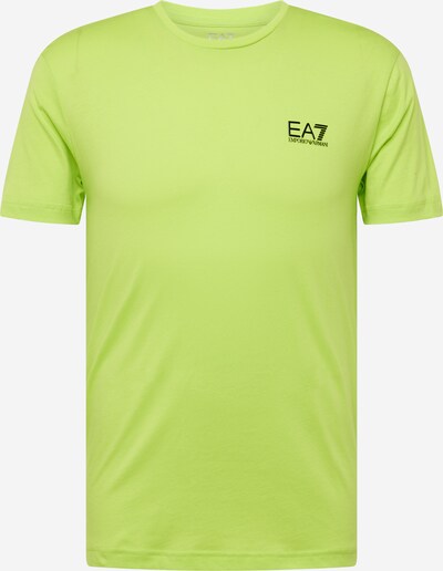 EA7 Emporio Armani T-Shirt in limette / schwarz, Produktansicht