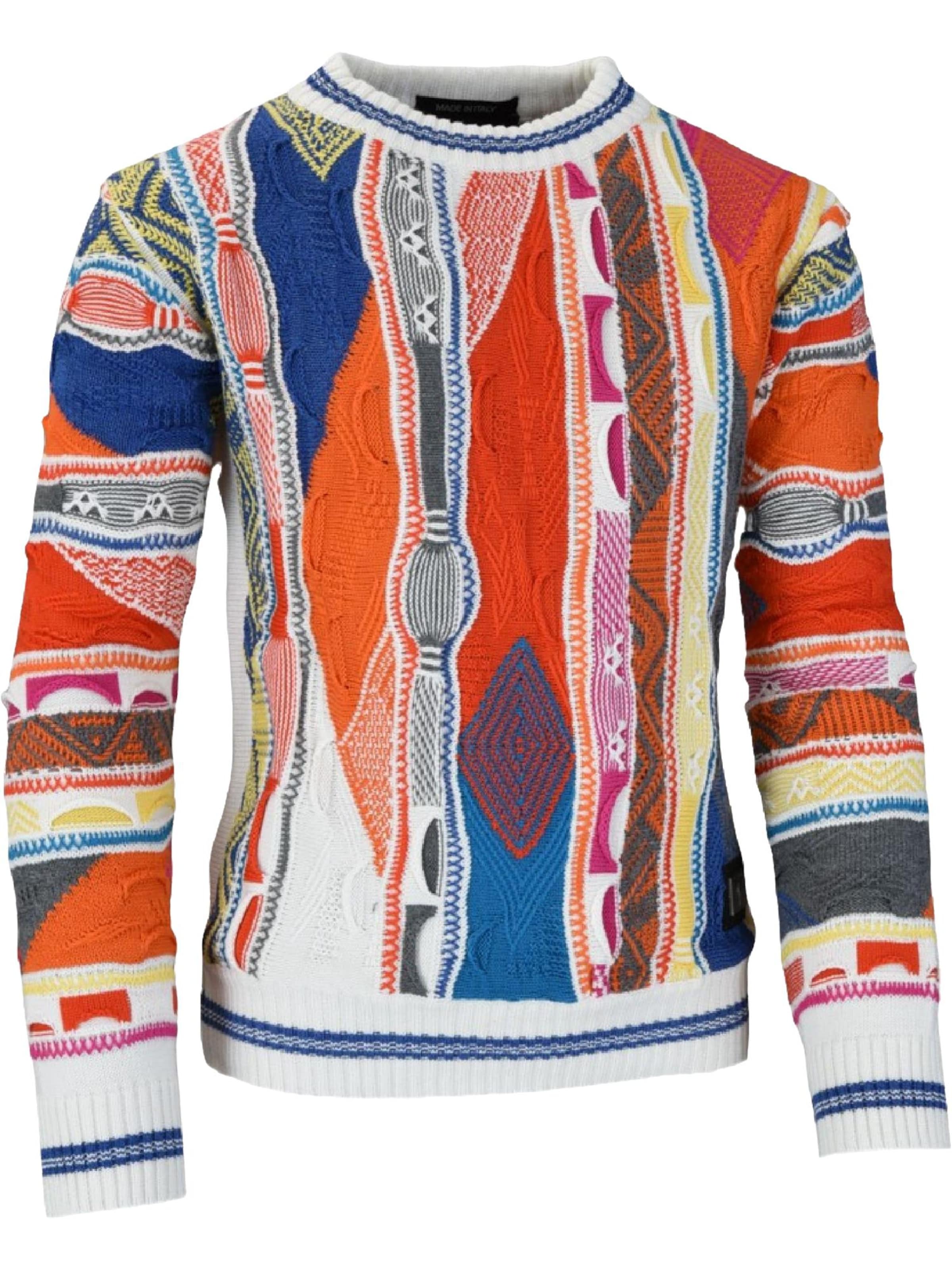 Pull-over 'Cason' Carlo Colucci en mélange de couleurs : devant