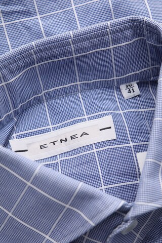 ETNEA Button Up Shirt in L in Blue