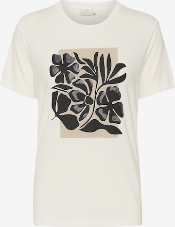 Kaffe T-shirt 'Thora' i vit: framsida
