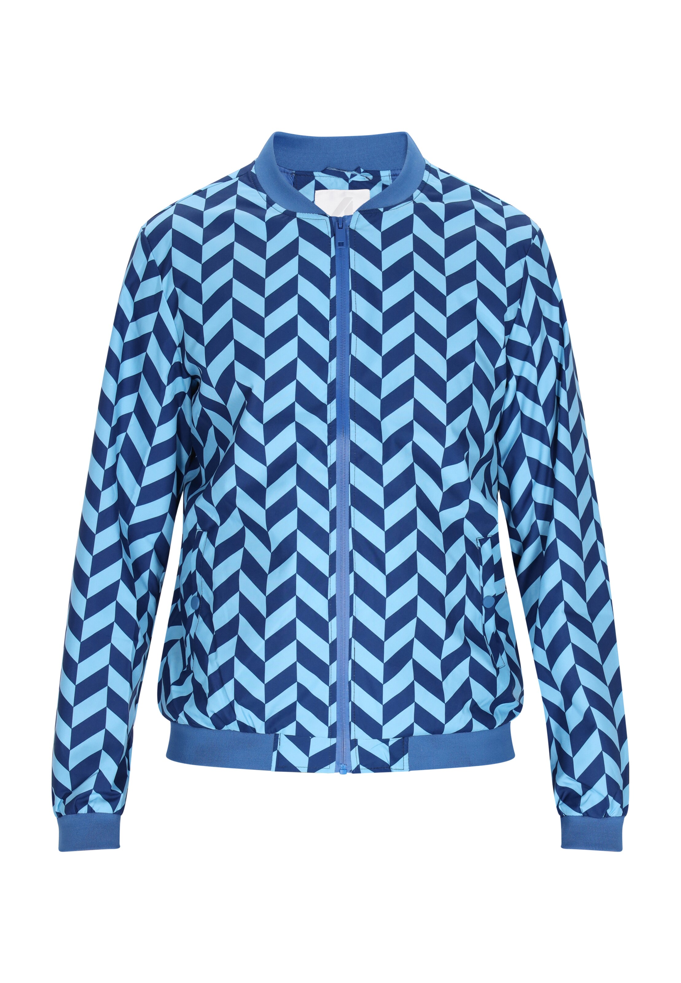 Veste mi-saison ALEKO en bleu : devant