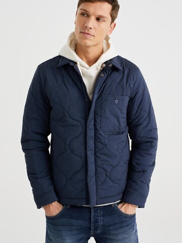 WE Fashion Between-season jacket in Blue: front