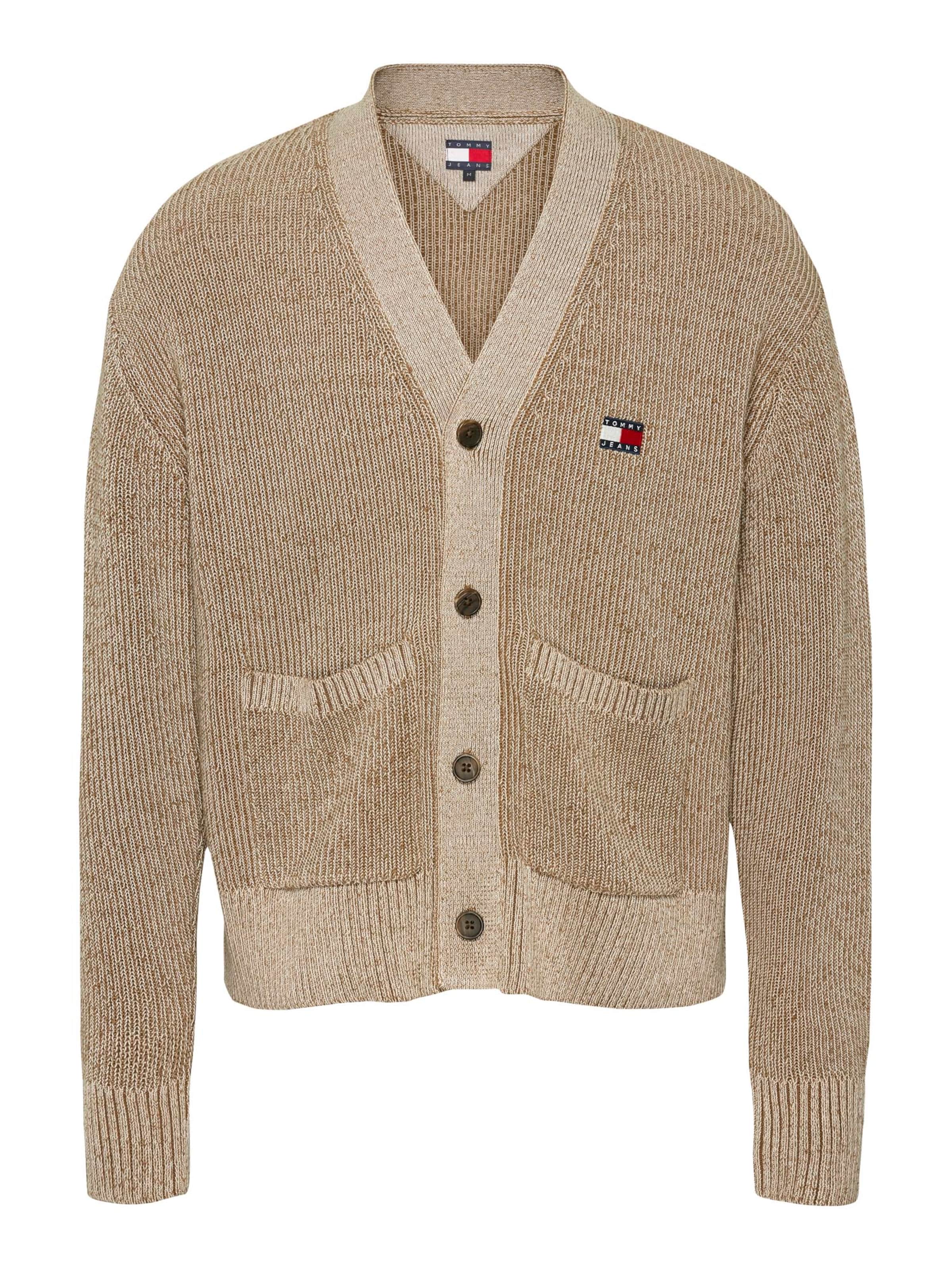 Tommy Jeans Knit cardigan in Dark beige, Item view