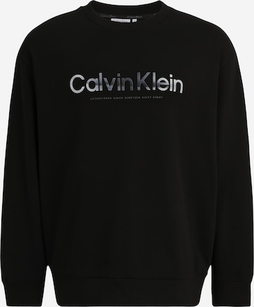 Felpa di Calvin Klein Big & Tall in nero: frontale