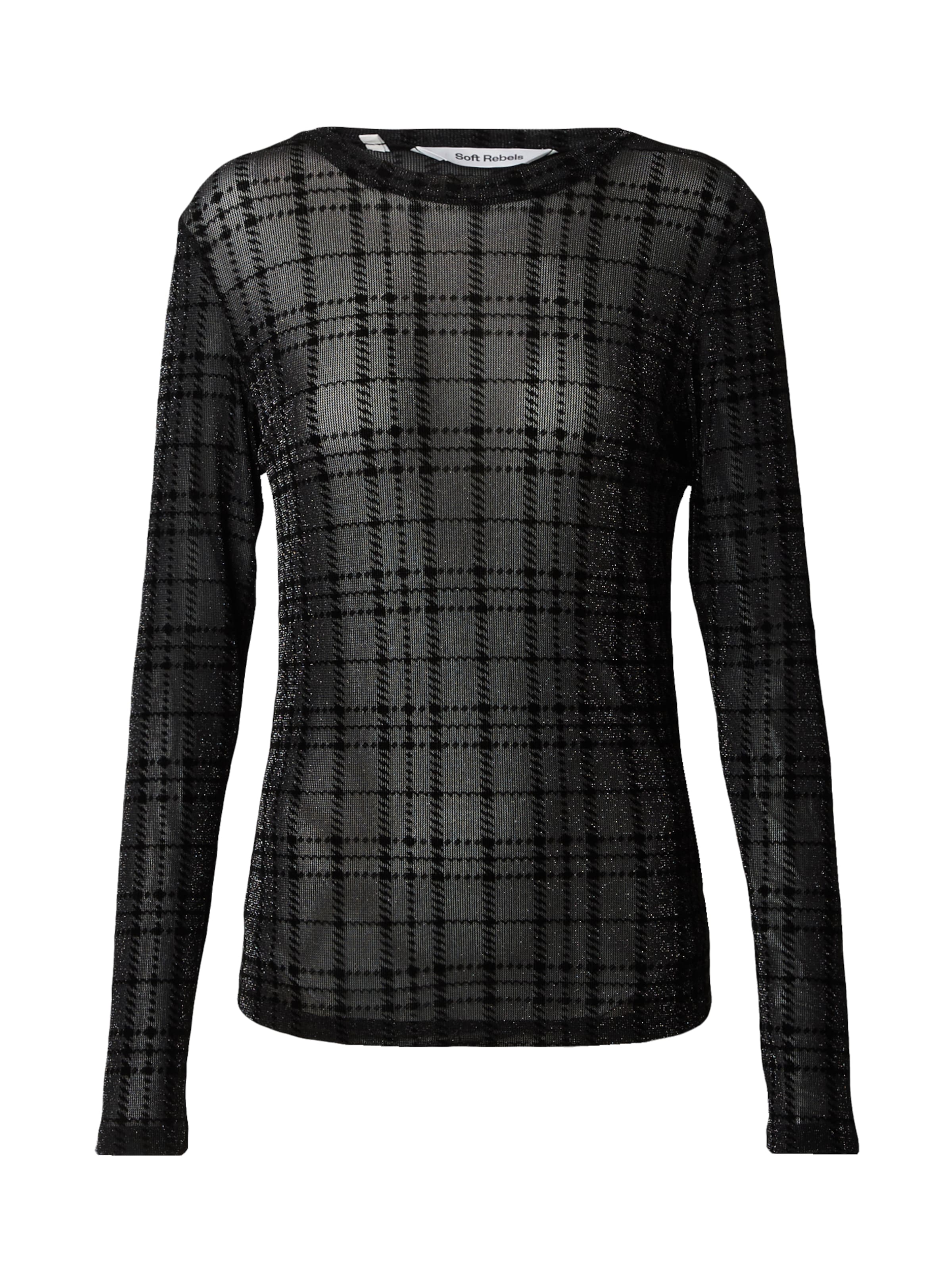 Soft Rebels Μπλούζα 'Talasi' σε μαύρο: μπροστά