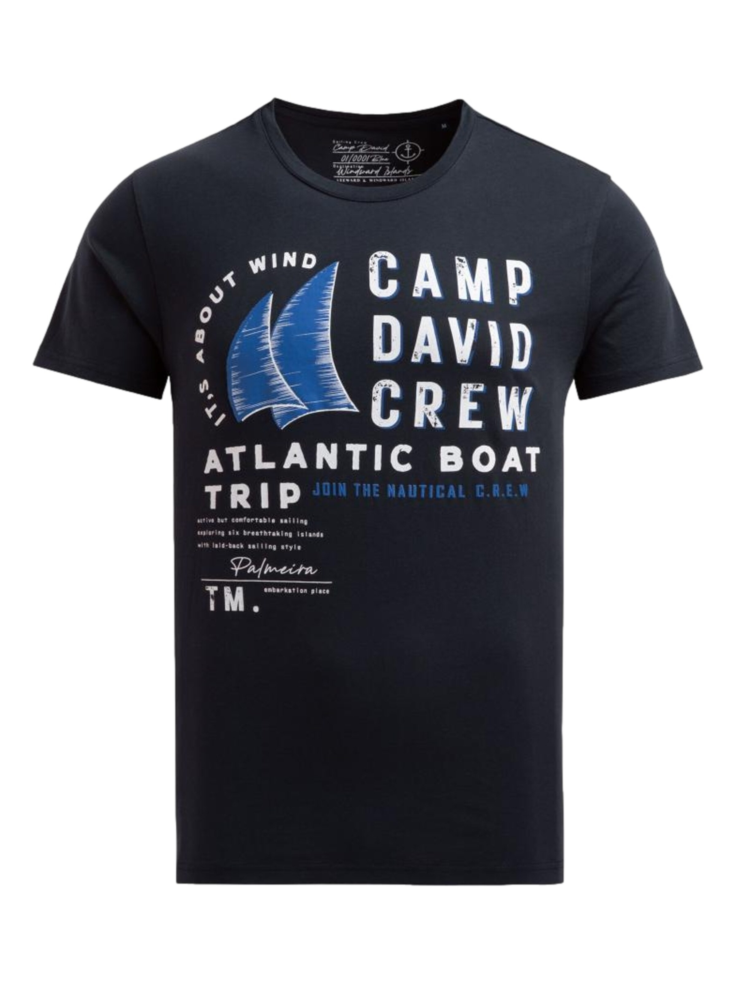 CAMP DAVID Shirt in Blue: front