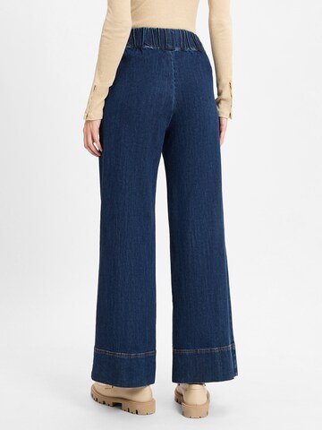 Marie Lund Wide Leg Jeans in Blau
