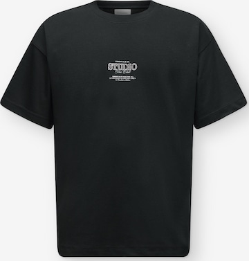 T-Shirt 'STUDIOS' BALMOHK en noir : devant