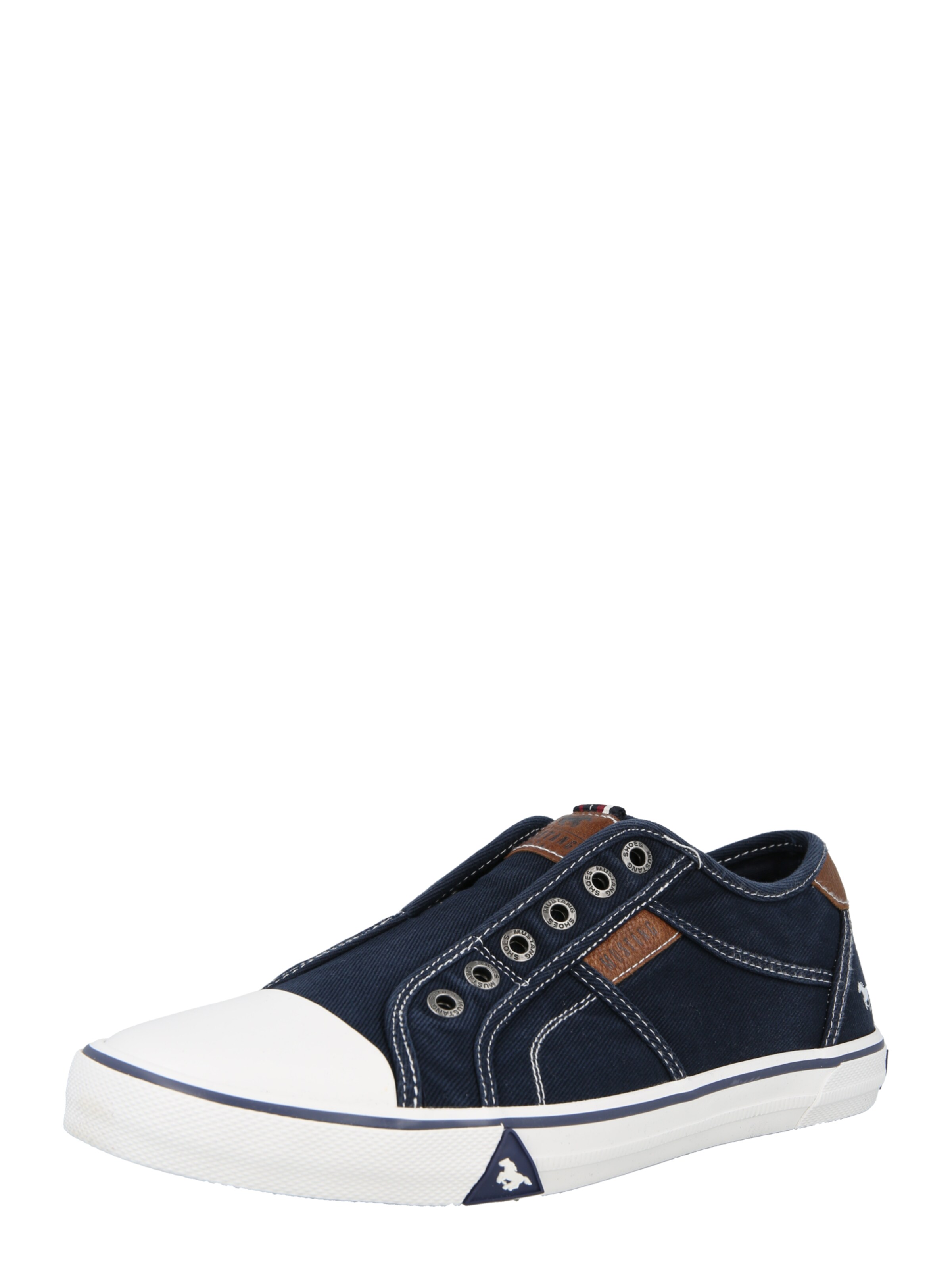 MUSTANG Slip-ons in Blauw: voorkant