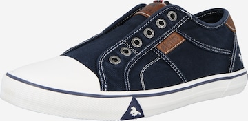 MUSTANG Slip on -tennarit värissä sininen: etupuoli