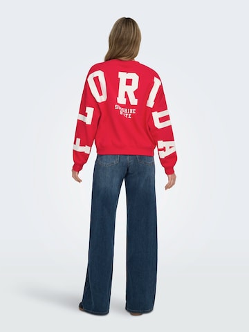 ONLY Mikina – červená: přední strana