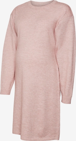 Robes en maille 'Light' MAMALICIOUS en rose : devant