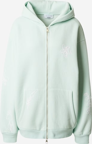 florence by mills exclusive for ABOUT YOU Sweat jacket 'Merrit' in Green: front