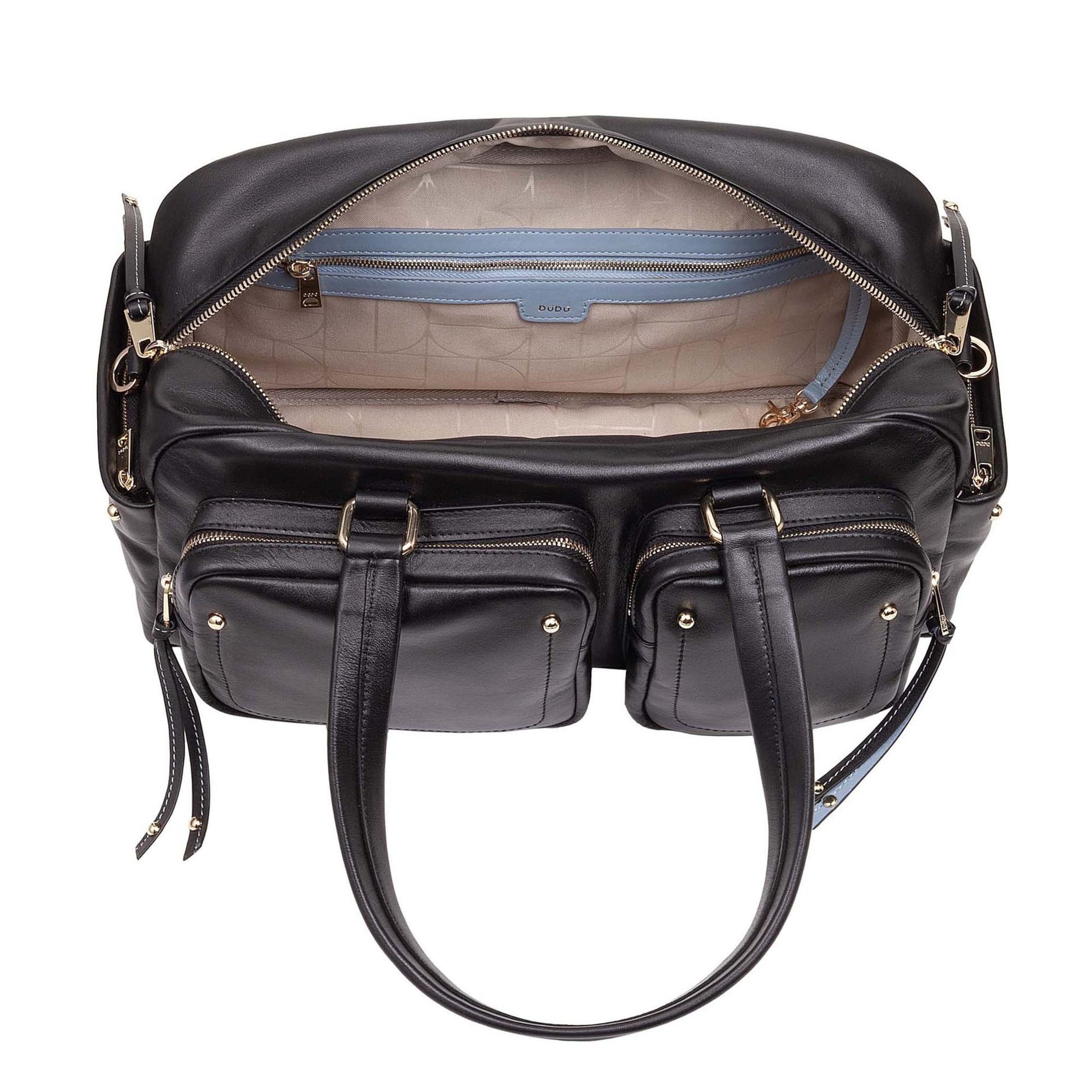 DuDu Schultertasche in Schwarz