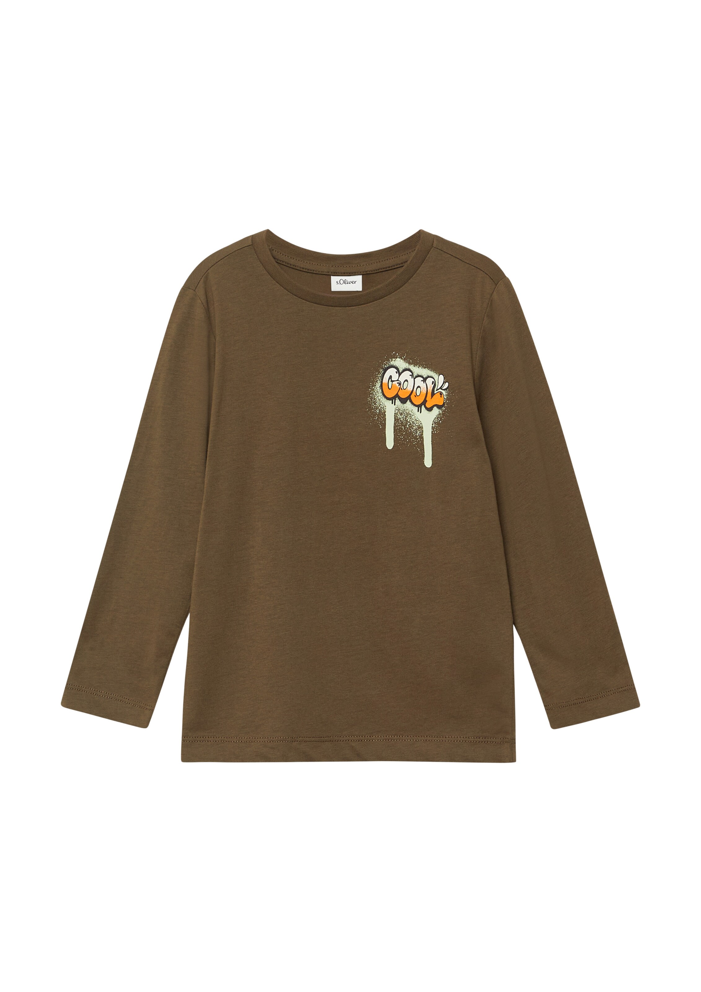 s.Oliver Shirt in Braun: Vorderseite