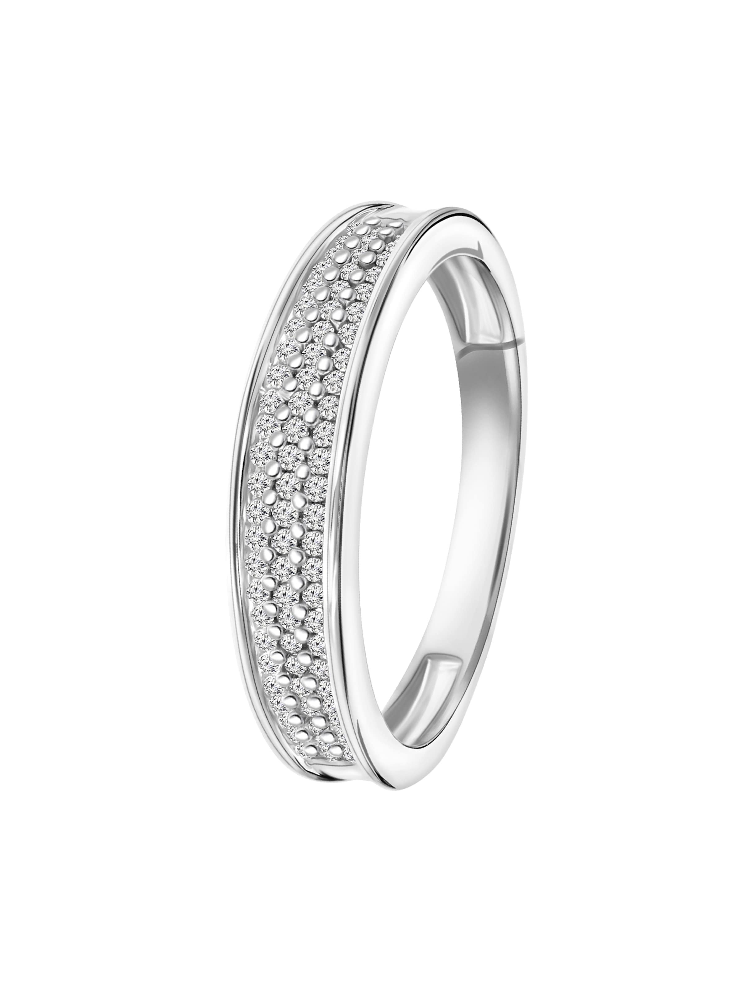 Lucardi Ring in Silver: front