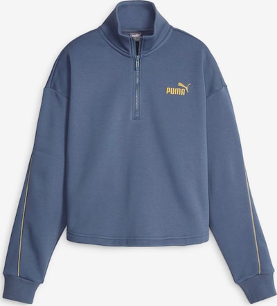 PUMA Sportsweatshirt 'ESS+ MINIMAL' in saphir / zitrone, Produktansicht