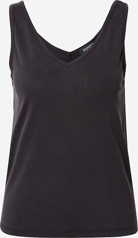 SOAKED IN LUXURY Top 'Columbine' in Black: front