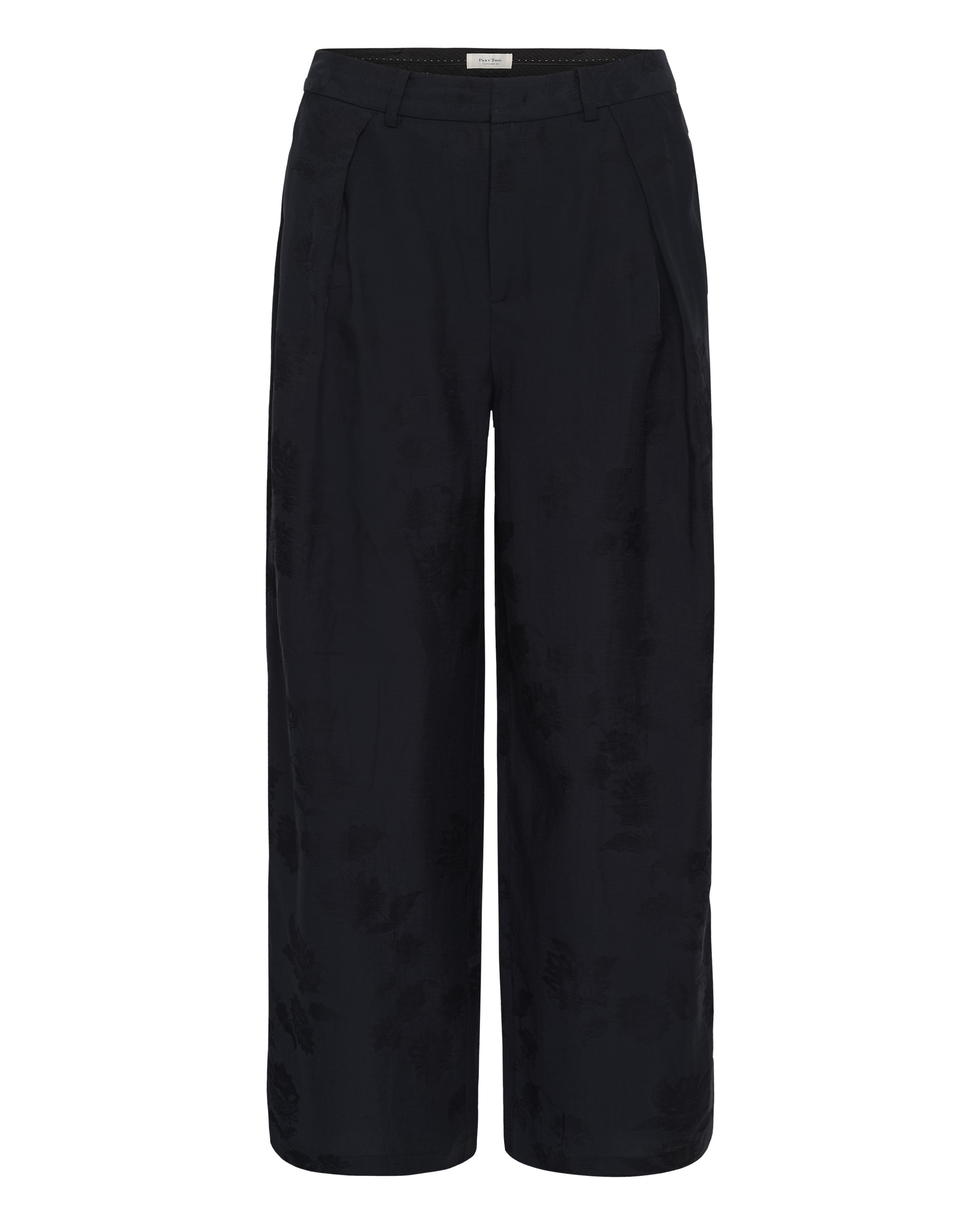 Part Two Wide leg Broek 'Cathleen' in Blauw: voorkant