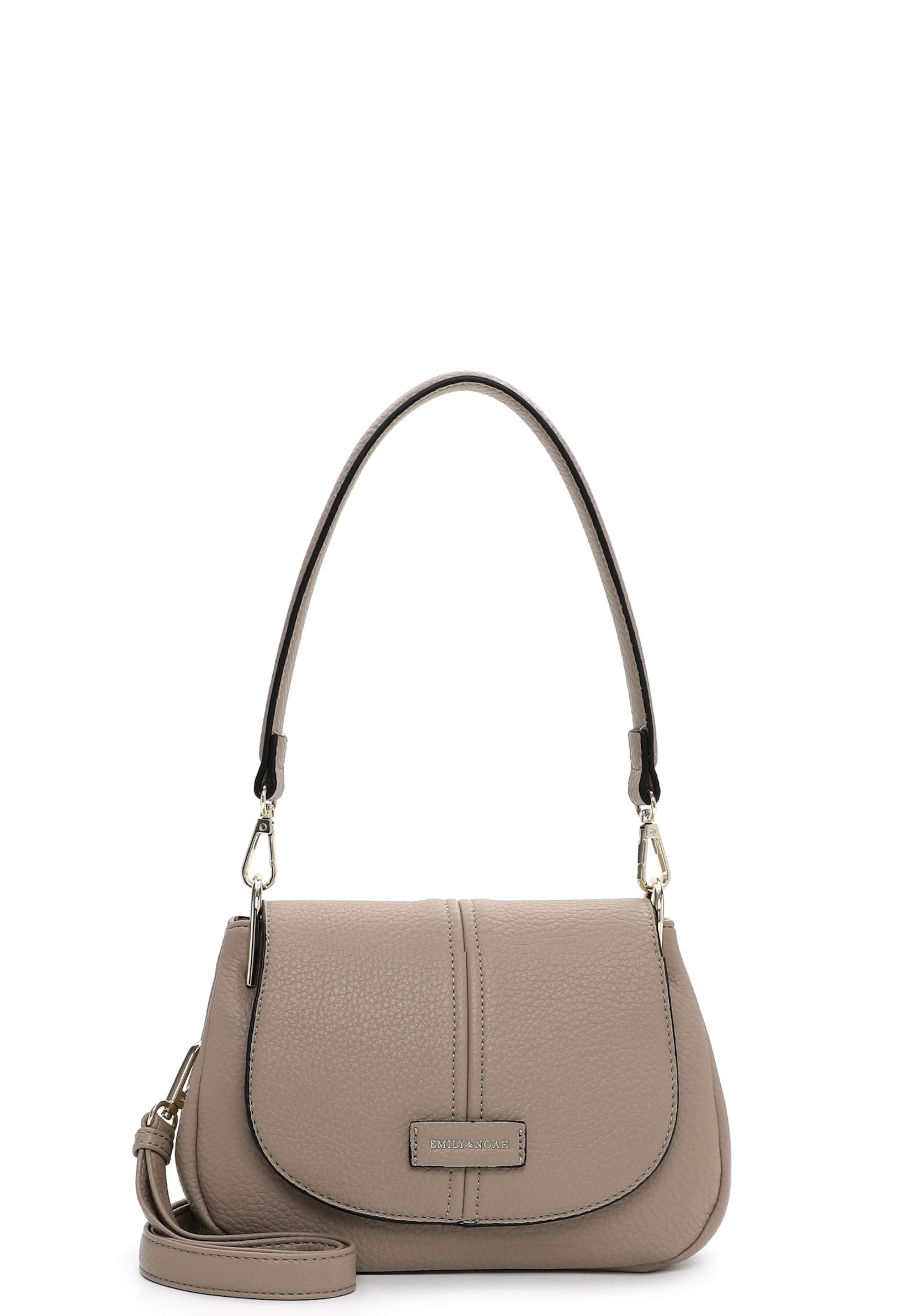 Emily & Noah Skuldertaske 'Halla ' i brun: forside