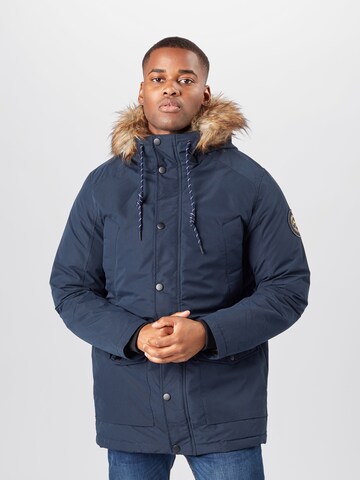 Regular fit Parka de iarnă 'Sky' de la JACK & JONES pe albastru: față