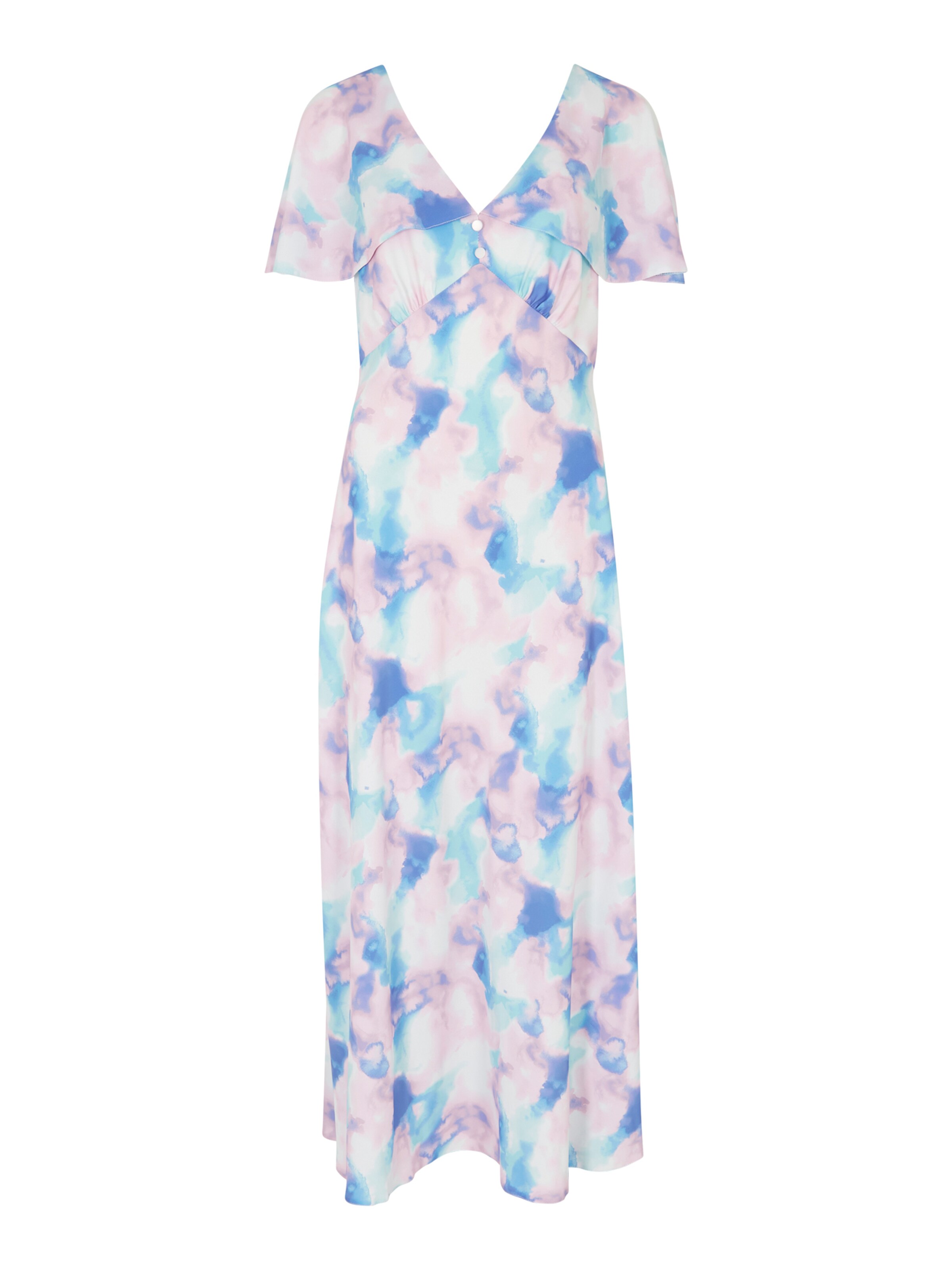 Apricot Kleid in Mischfarben: Vorderseite