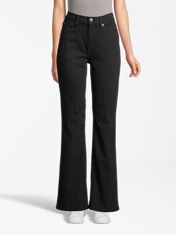 AÉROPOSTALE Flared Jeans in Black: front