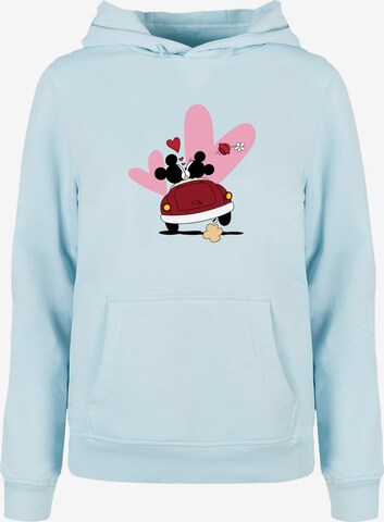 ABSOLUTE CULT Sweatshirt 'Mickey Mouse - Car' in Blauw: voorkant