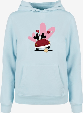 ABSOLUTE CULT Sweatshirt 'Mickey Mouse - Car' in Blau: predná strana
