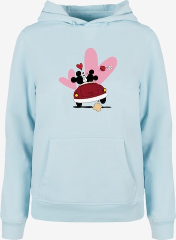 ABSOLUTE CULT Sweatshirt 'Mickey Mouse - Car' in Blauw: voorkant