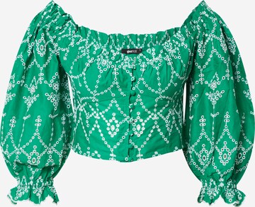 Gina Tricot Blouse 'Tindra' in Groen: voorkant