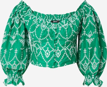 Chemisier 'Tindra' Gina Tricot en vert : devant