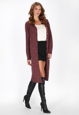 Cardigan faina en rouge