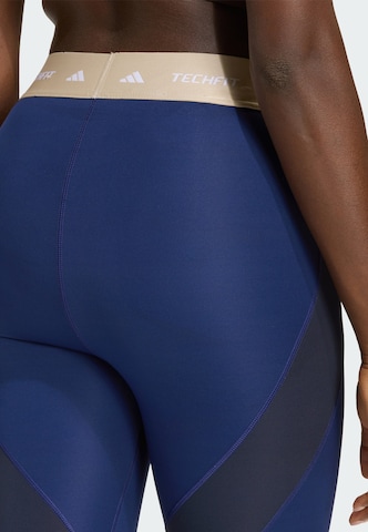 ADIDAS PERFORMANCE Skinny Sporthose in Blau