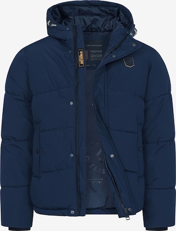 INDICODE JEANS Winter jacket 'INLaurits' in Blue: front
