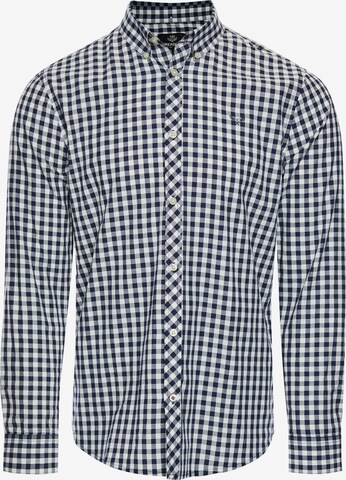Threadbare Button Up Shirt 'Luca' in Blue: front