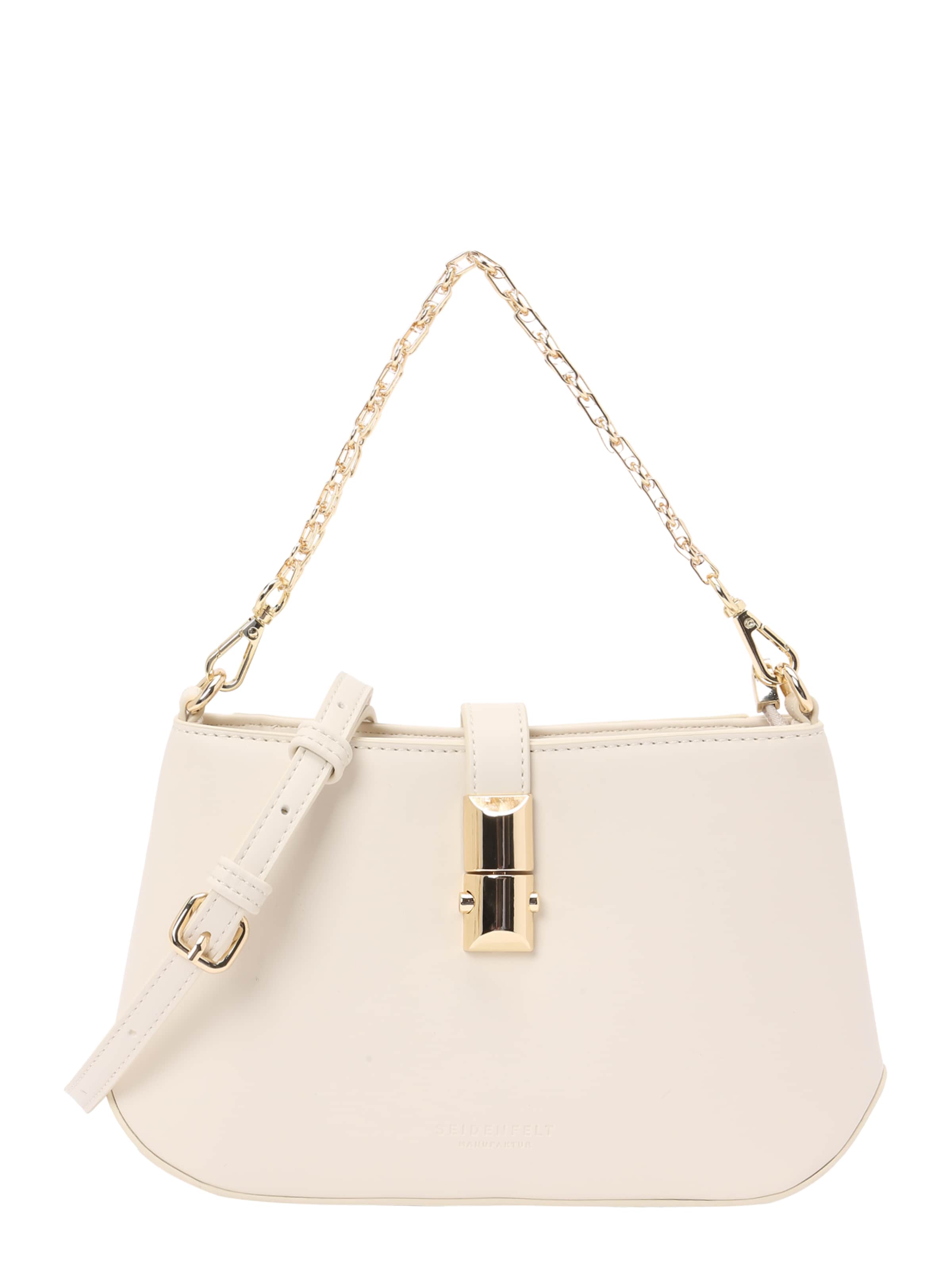 Seidenfelt Axelremsväska 'Lilla Ro' i beige: framsida