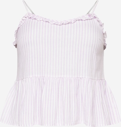 PIECES Curve Top 'AGGI' in Lavender / White, Item view
