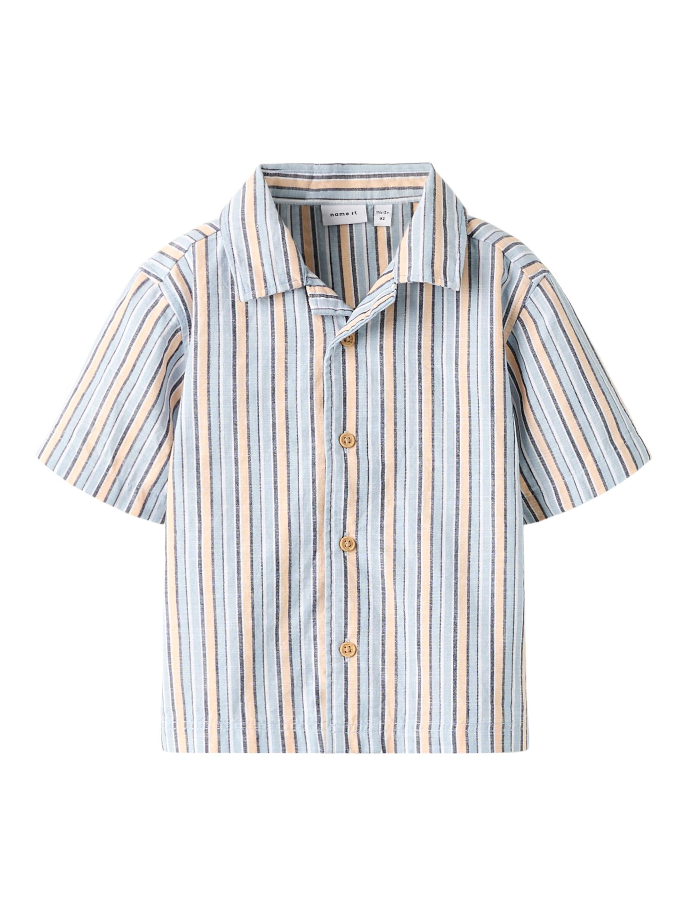 Coupe regular Chemise NAME IT en bleu : devant