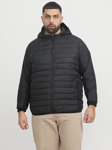 Jack & Jones Plus Overgangsjakke i sort: forside