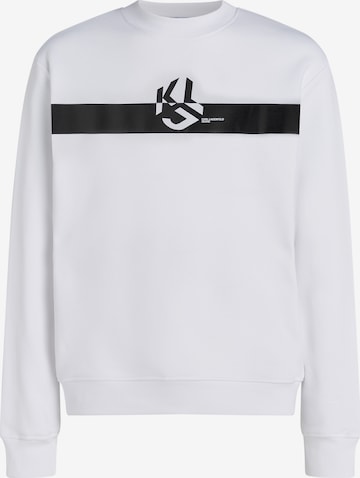 Sweat-shirt KARL LAGERFELD JEANS en blanc : devant