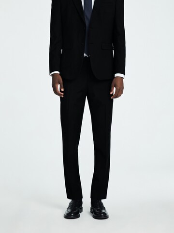 SELECTED HOMME Slimfit Bukser med fals i sort: forside