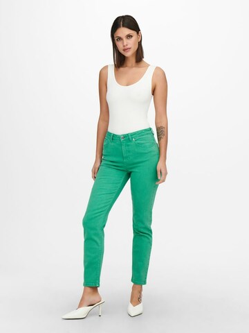 ONLY Slimfit Jeansy w kolorze zielony