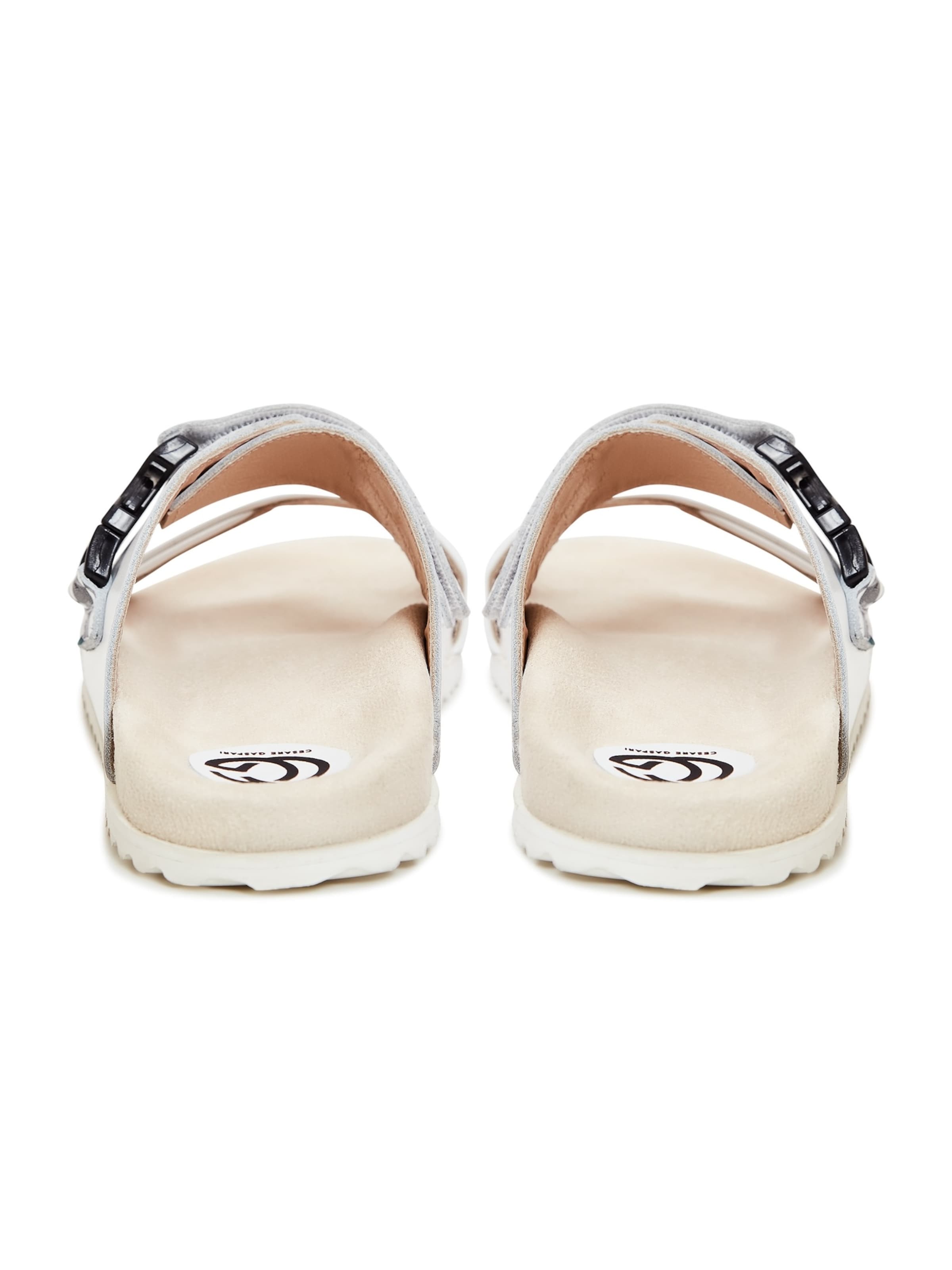 Mule 'Mules' CESARE GASPARI en blanc