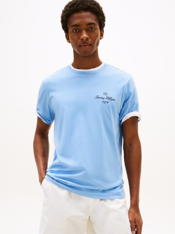 TOMMY HILFIGER - Camisa em azul: frente