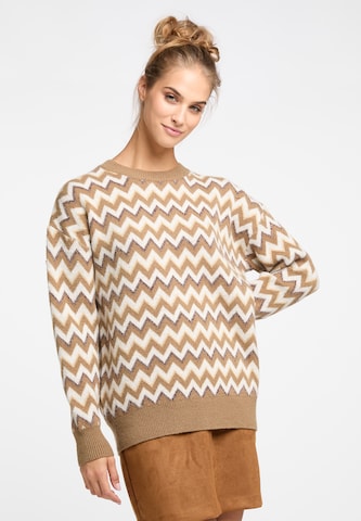 usha FESTIVAL Sweater 'Rakata' in Brown: front