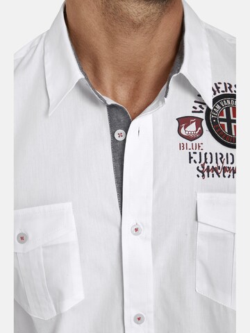 Coupe regular Chemise ' Snofred ' Jan Vanderstorm en blanc